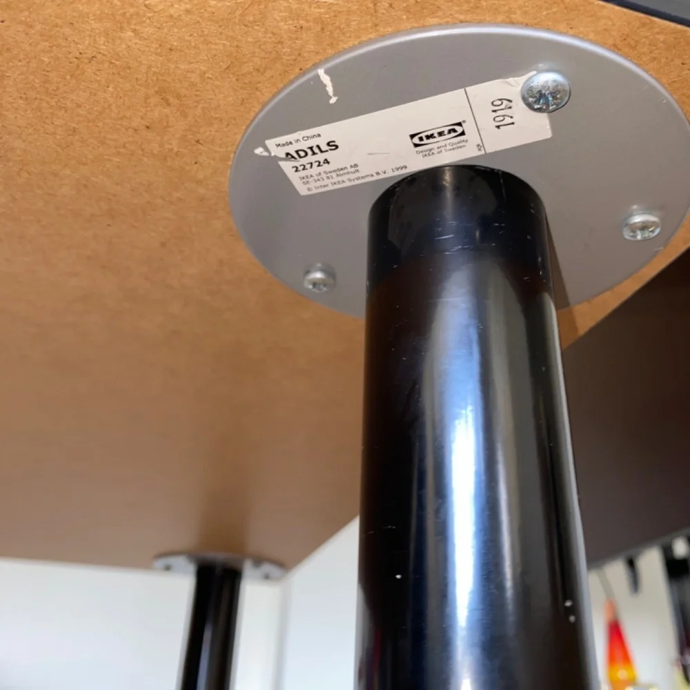 Black IKEA desk